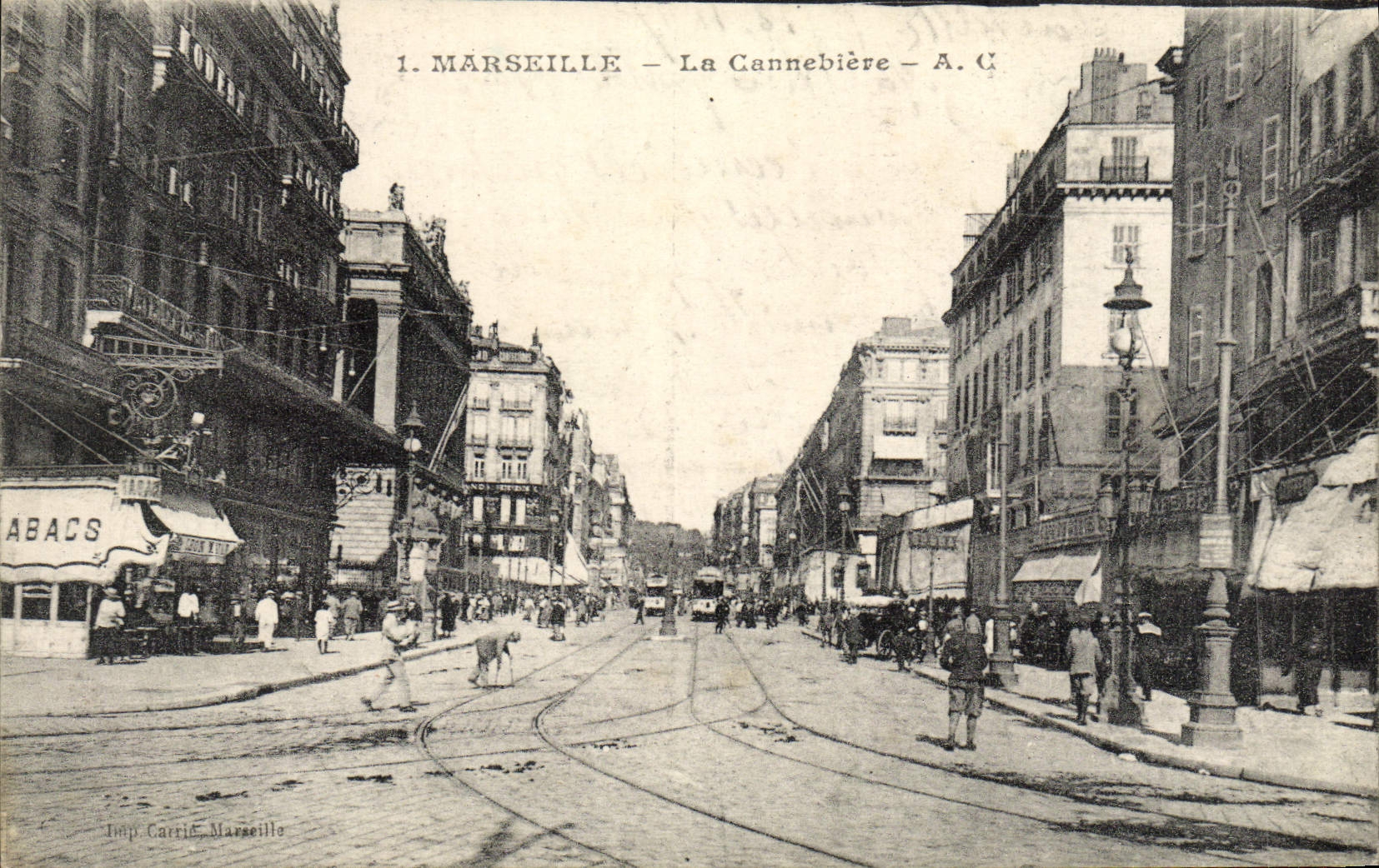 CPA Marseille La Cannebiere
