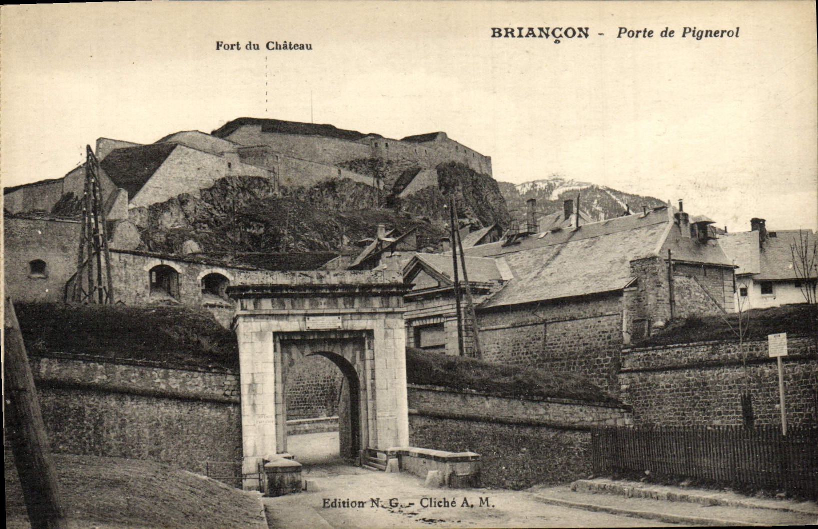POSTAL Briançon Carries De Pigneroi de la VENDIMIA