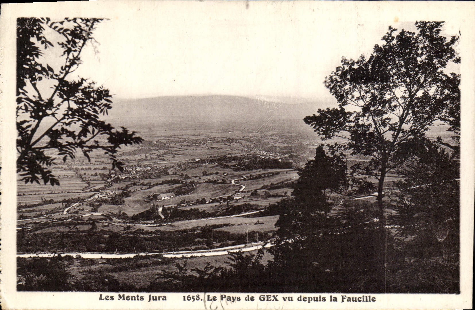 VINTAGE POSTCARD the Jura Mounts the Country De Gex Seen Since the Sickle