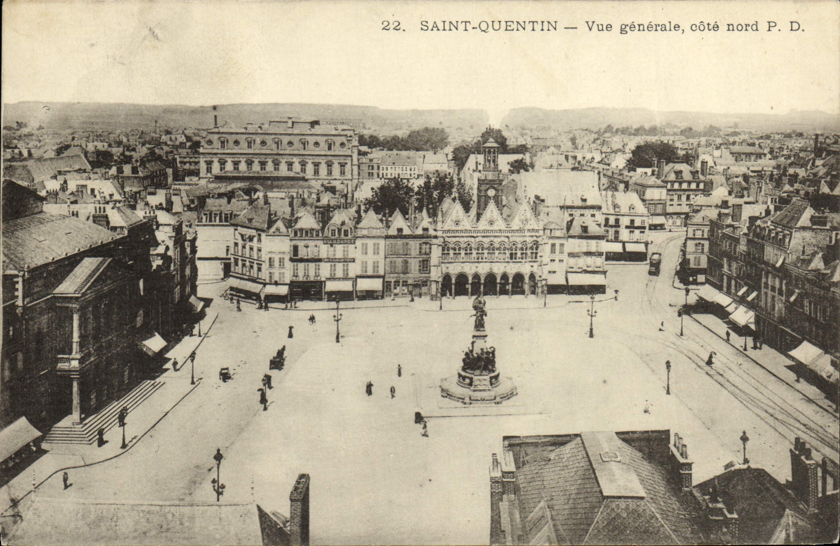 VINTAGE POSTCARD Northern Saint Quentin View Dimension