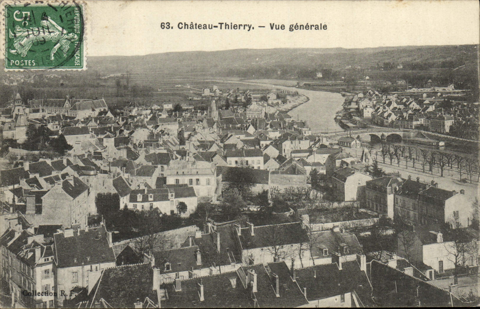 VINTAGE POSTCARD Thierry Castle View