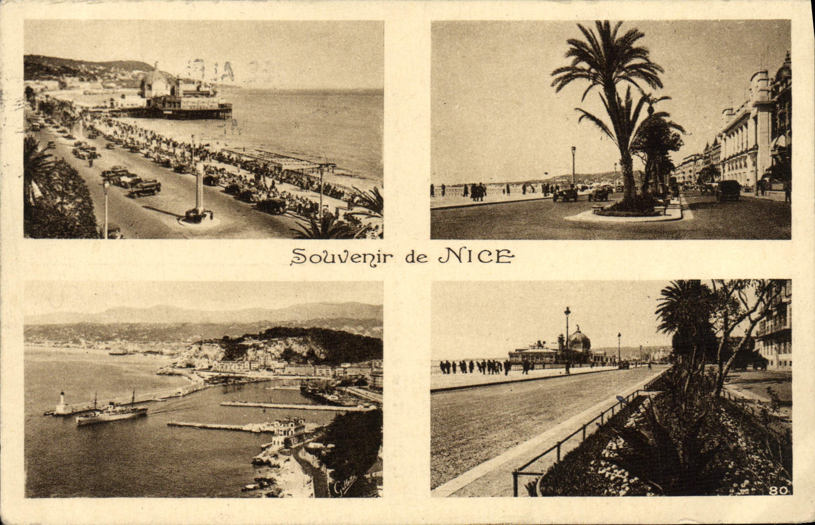 CPA Souvenir De Nice