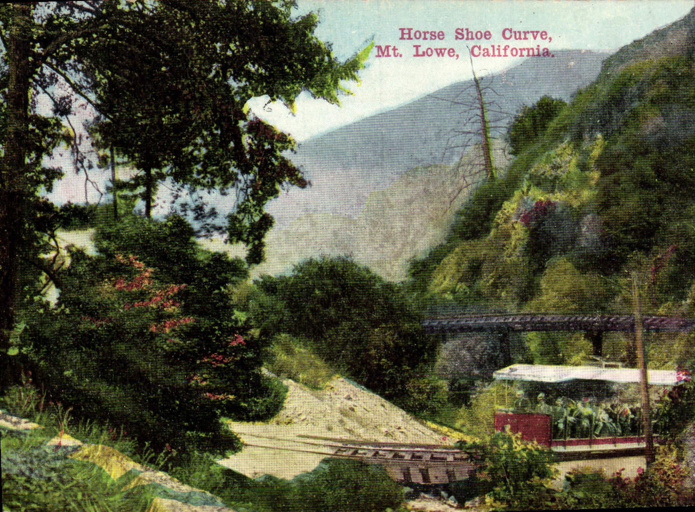 TA Lowe California de la curva del zapato del caballo de la POSTAL de la VENDIMIA