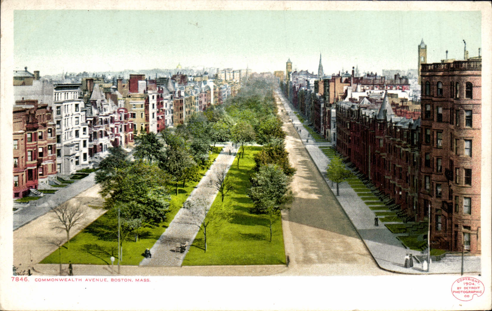 VINTAGE POSTCARD the Commonwealth Avenue Boston Farmhouse