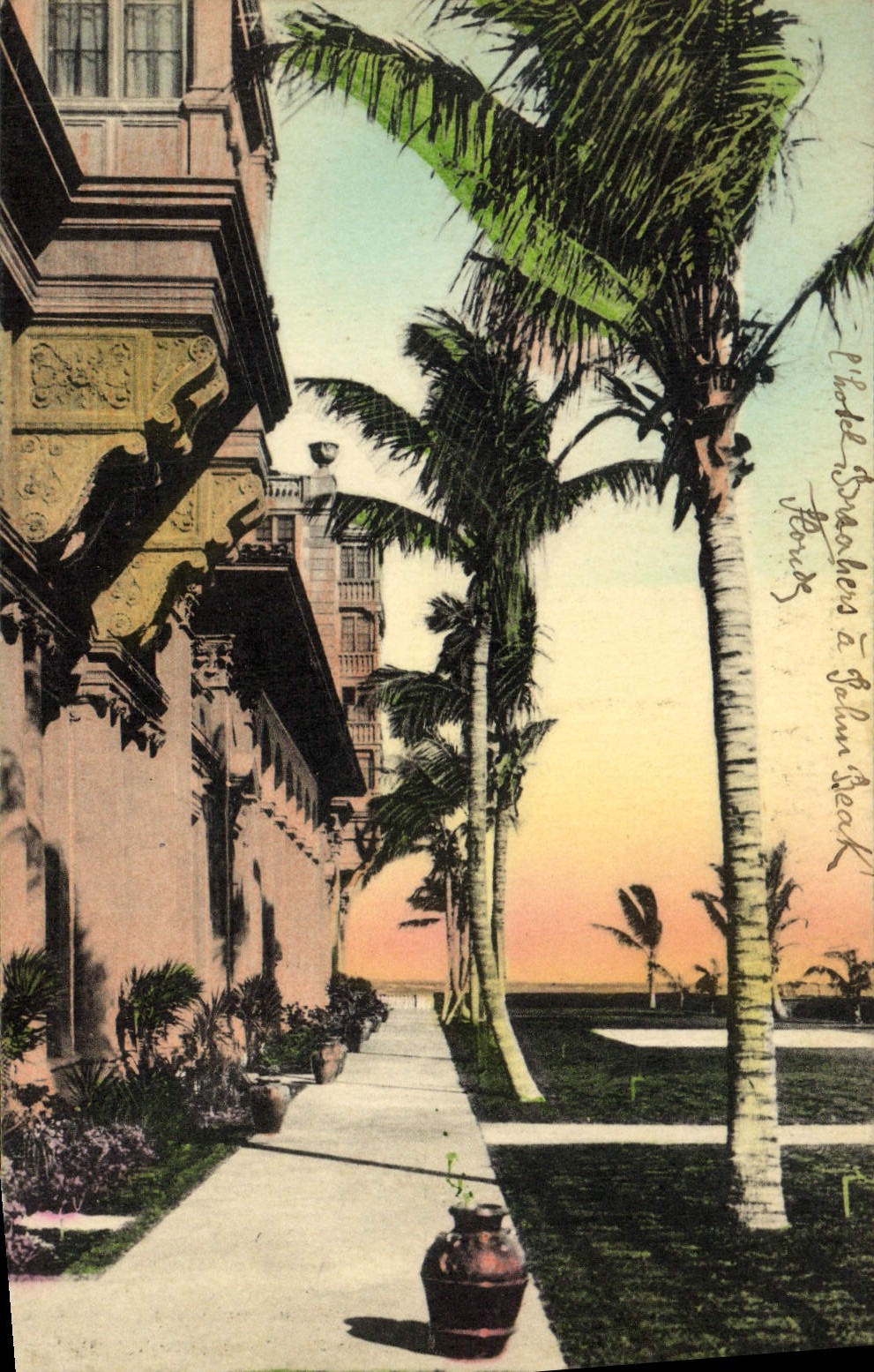 CPA Palm Beach Florida Looking Out To The Gulf Stream From The Brekers Hotel