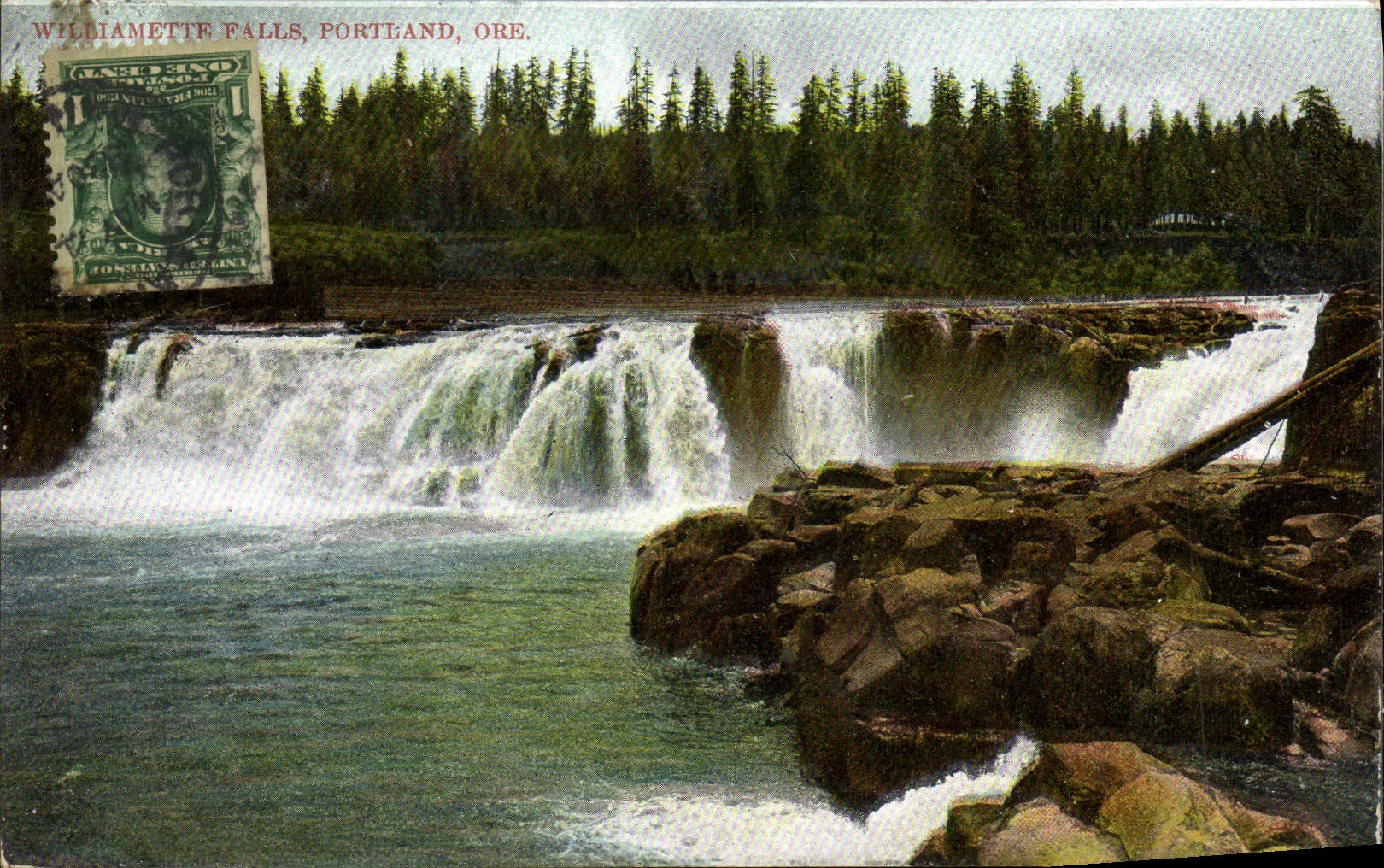 Cemento de Portland del mineral de la catarata de Williamette de la POSTAL de la VENDIMIA