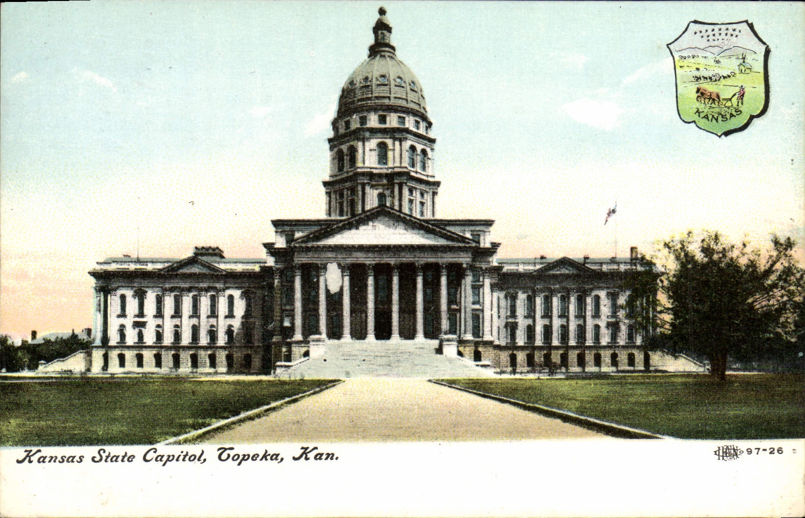 VINTAGE POSTCARD Kansas State Capitol Topeka Kan