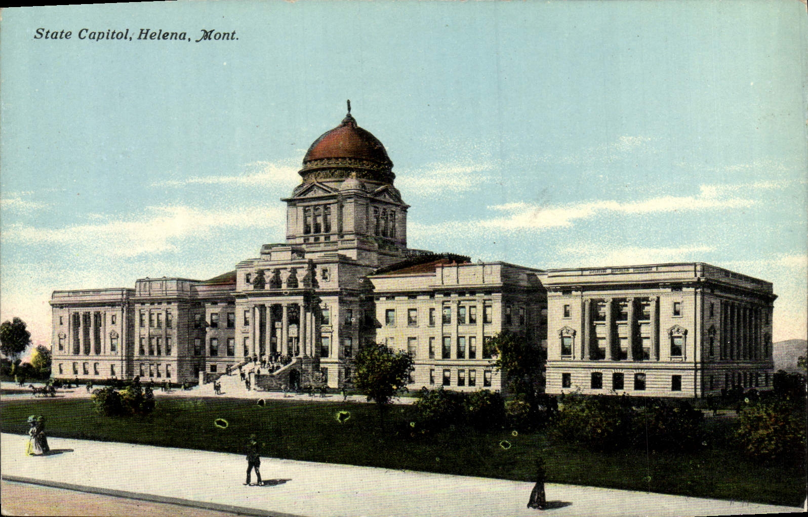 VINTAGE POSTCARD Capital State Helena Mount