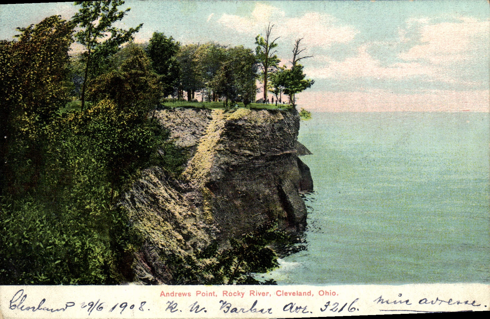 VINTAGE POSTCARD Andrews Not Rocky To rivet Cleveland Ohio