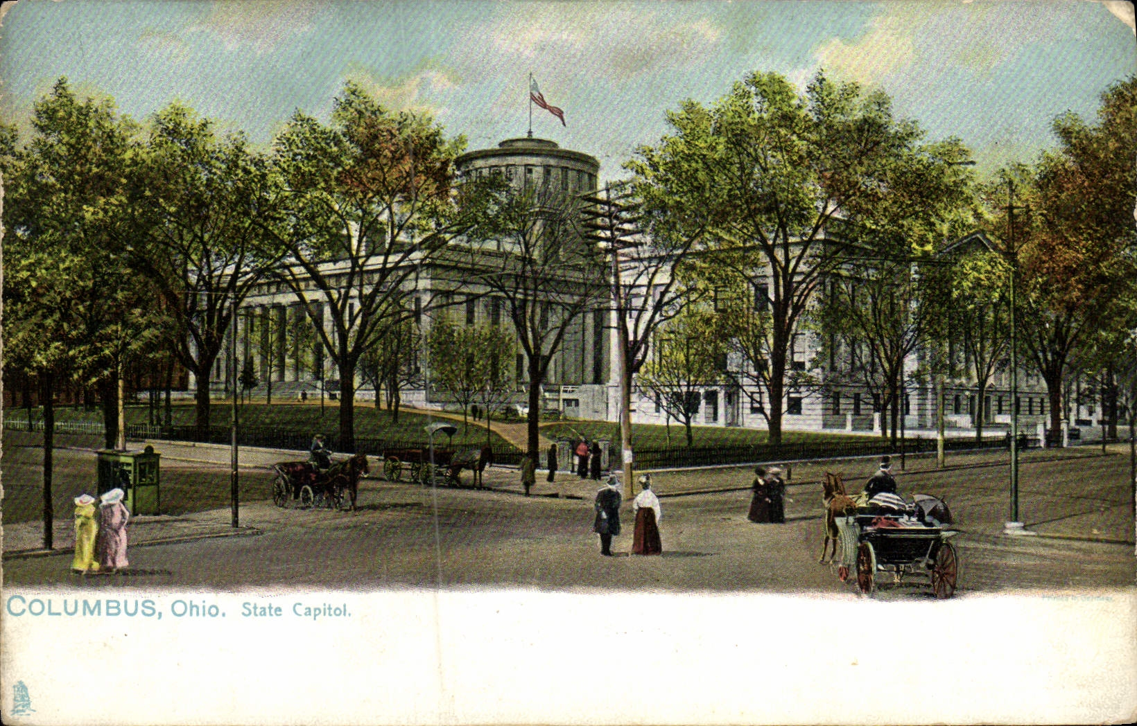 VINTAGE POSTCARD Columbus Ohio State Capital