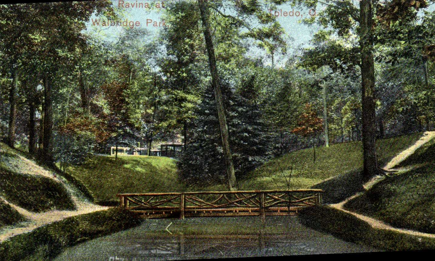 VINTAGE POSTCARD Toledo Gullied At Walbridge park