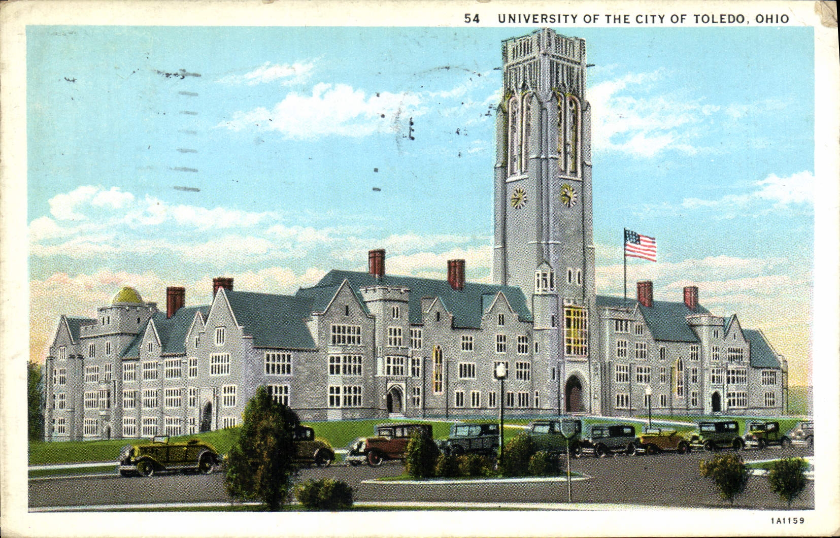 VINTAGE POSTCARD University Off The City Off Toledo Ohio