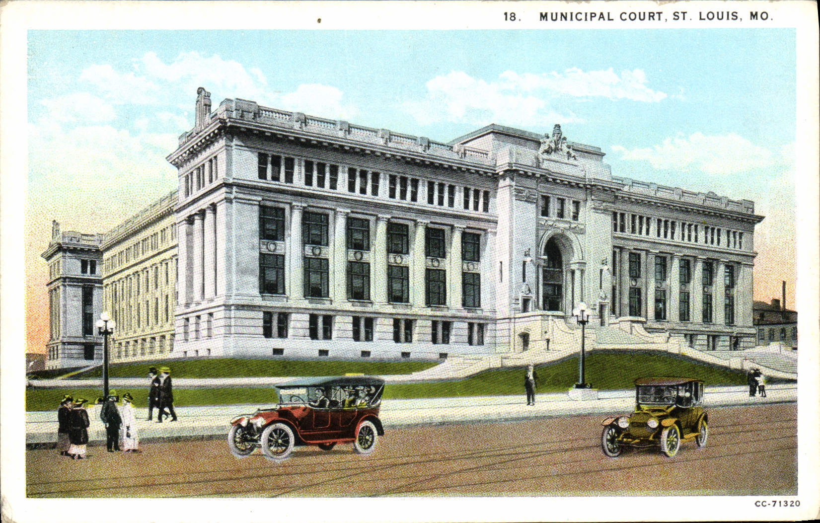 VINTAGE POSTCARD Municipal Short St Louis Mo