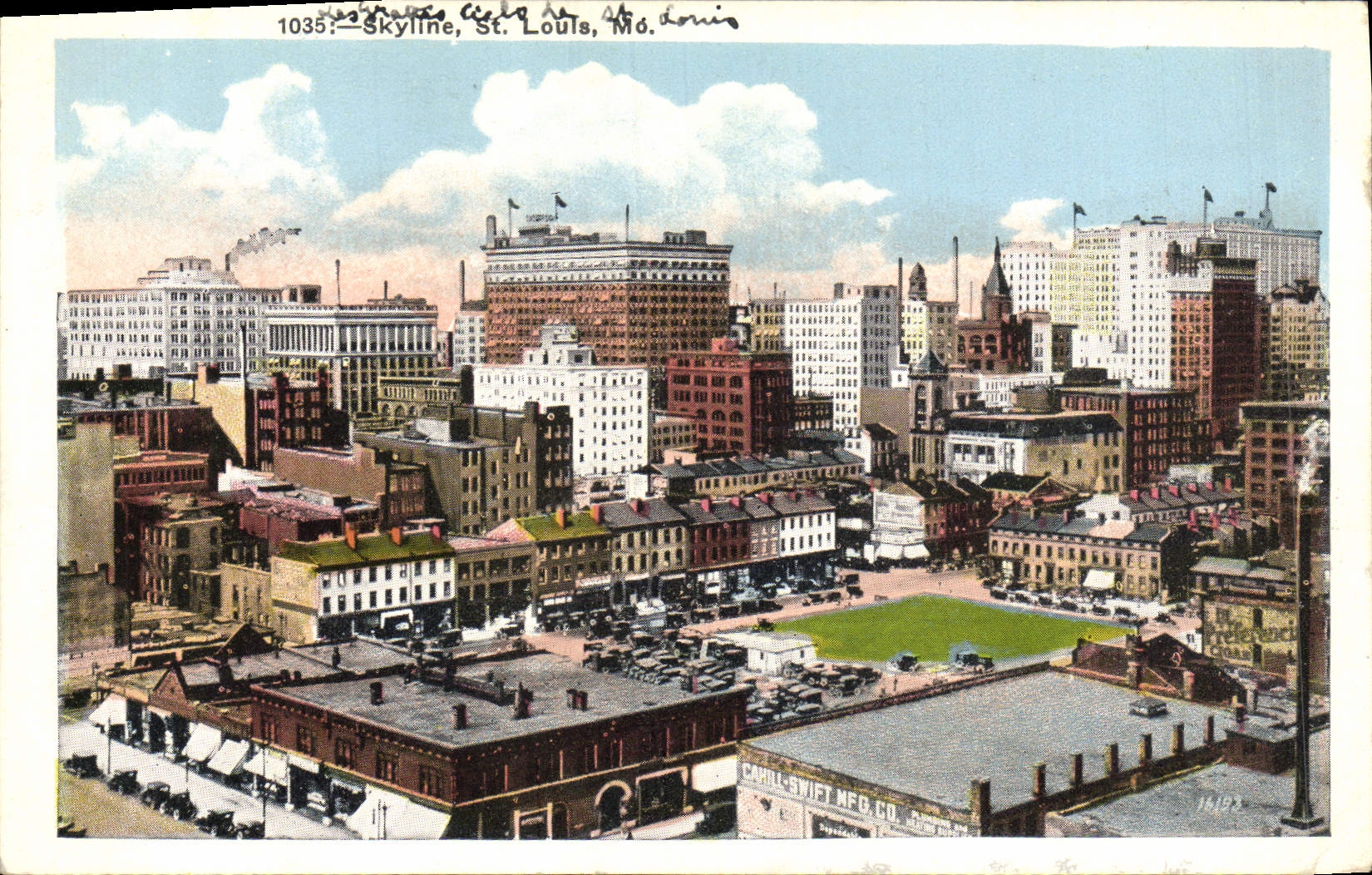 VINTAGE POSTCARD Skyline St Louis