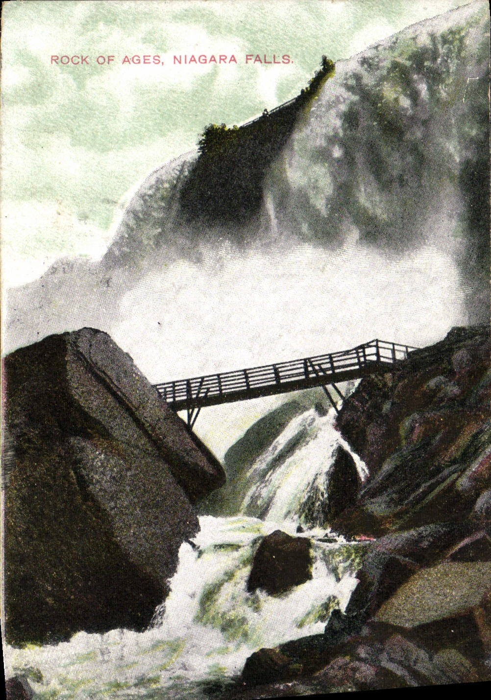 VINTAGE POSTCARD Rock'n'roll off Old Niagara Falls