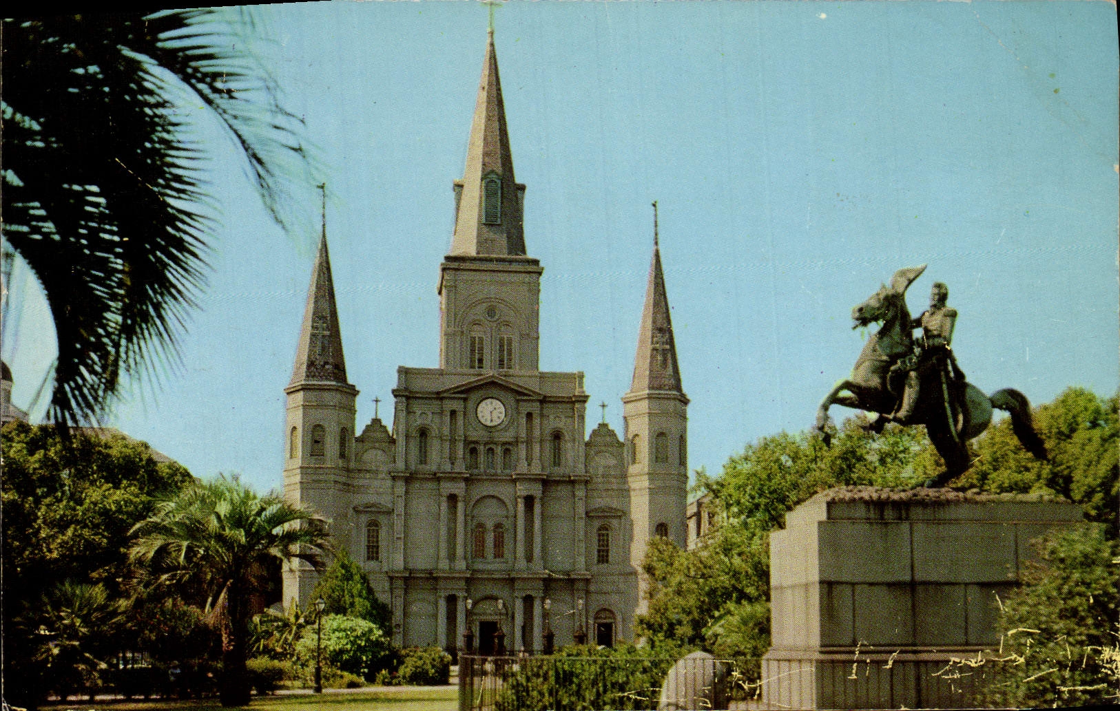 MODERN CARD Jackson Memorial The Landmark off America New Orleans