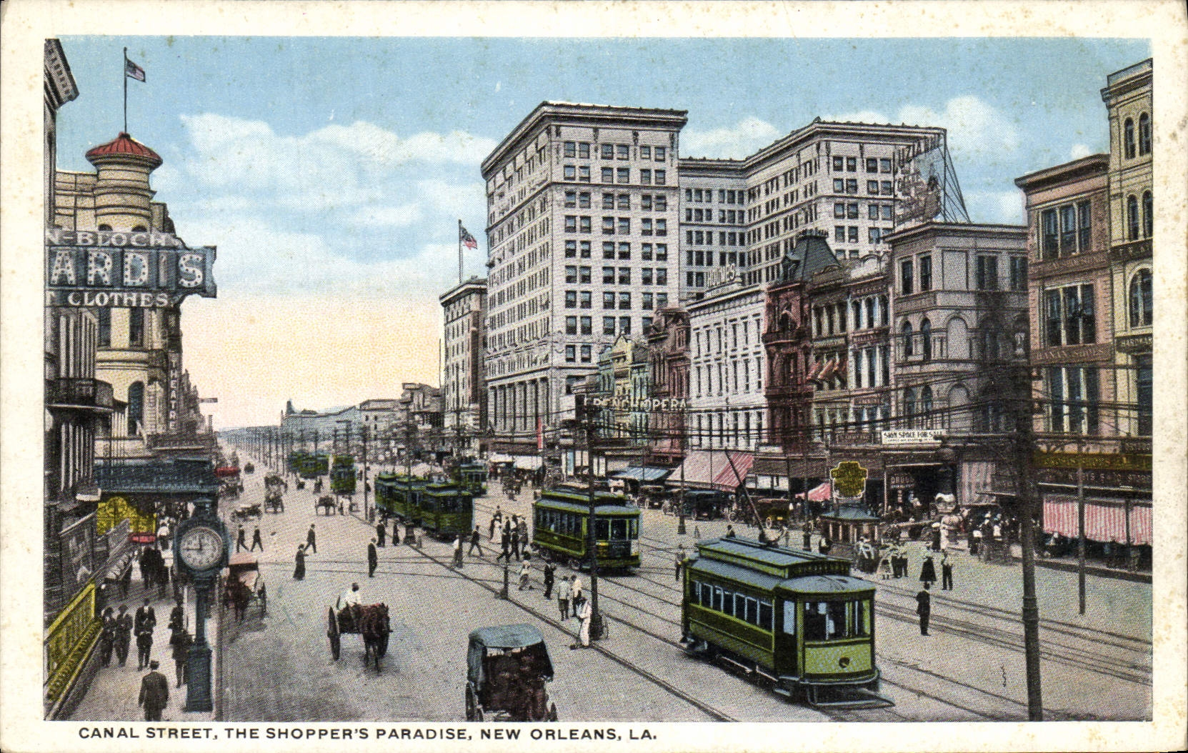 CPA Canal Street The Shopper's Paradise New Orleans Tramway
