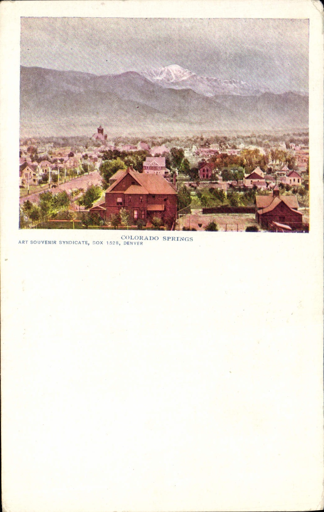 POSTAL Colorado Springs de la VENDIMIA