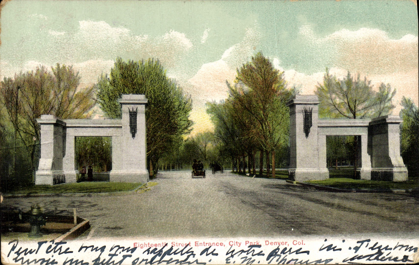 Parque Denvor Colorado de la ciudad del Fan-in de la calle de la POSTAL décimo octava de la VENDIMIA