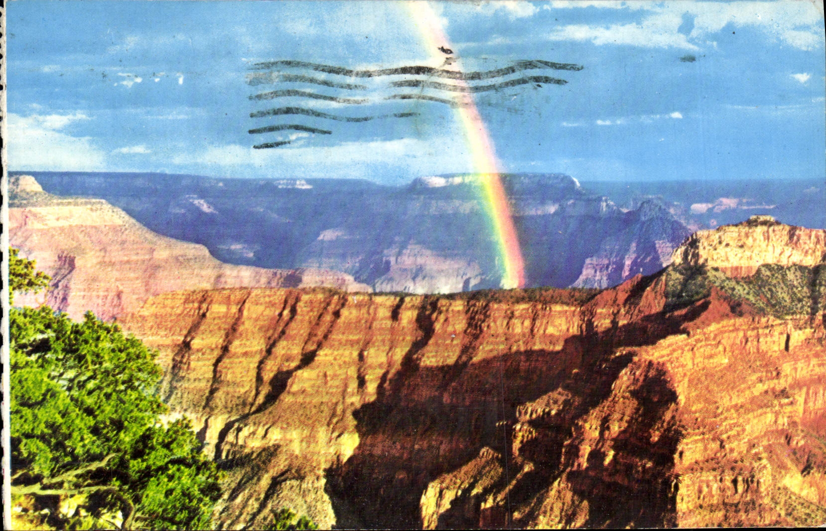 MODERN CARD Arizona Rainbow Over the Large Canyon