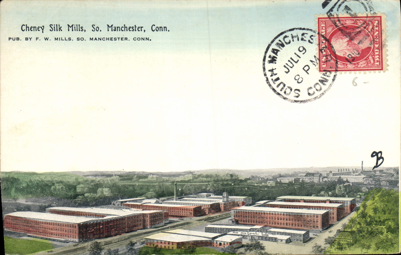 VINTAGE POSTCARD Chency Silk Millets Manchester Idiot