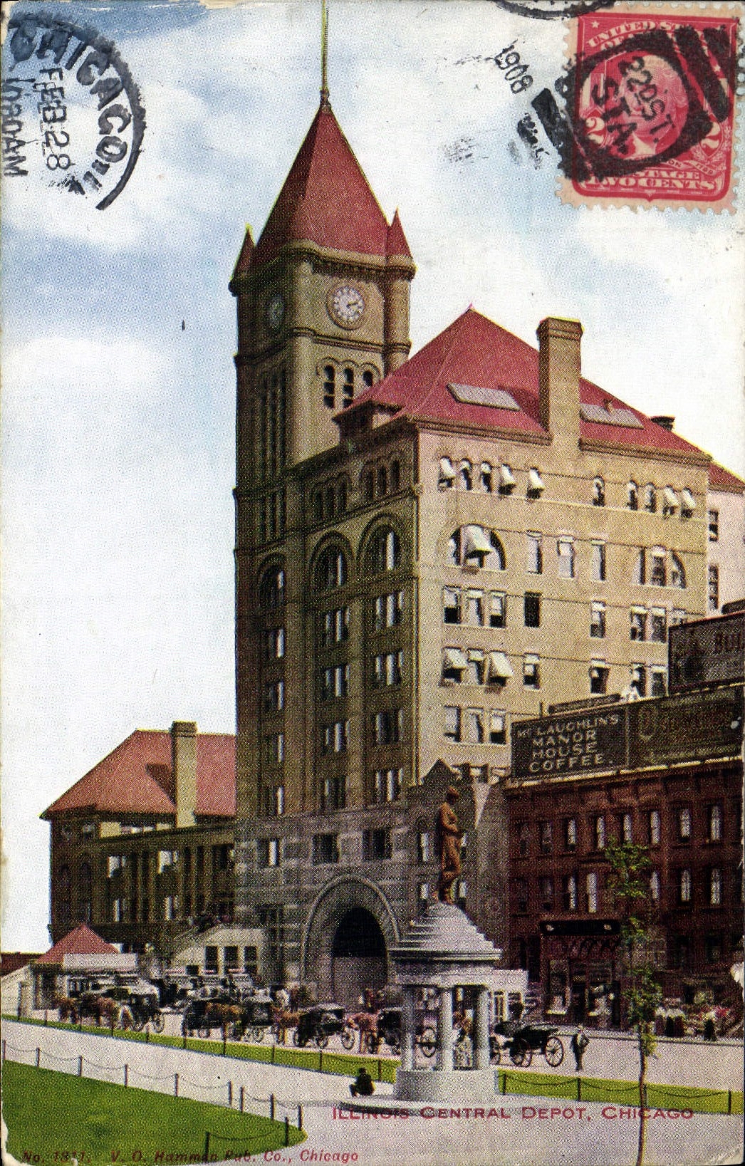 VINTAGE POSTCARD Chicago Illinos Central Deposit