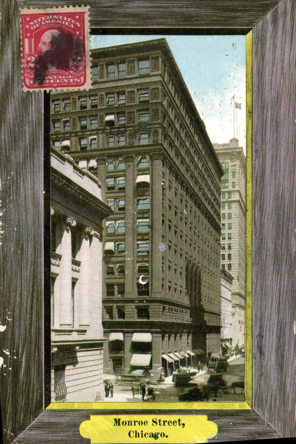 VINTAGE POSTCARD Chicago Monroe Street