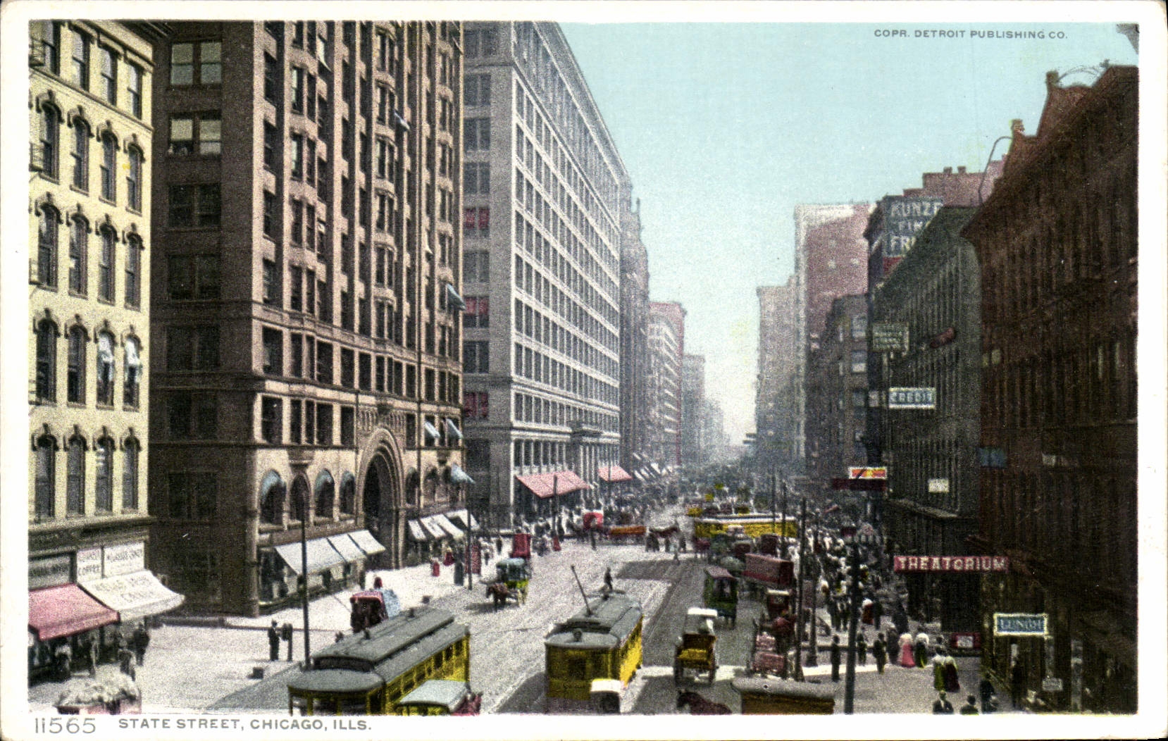 VINTAGE POSTCARD Chicago State Street