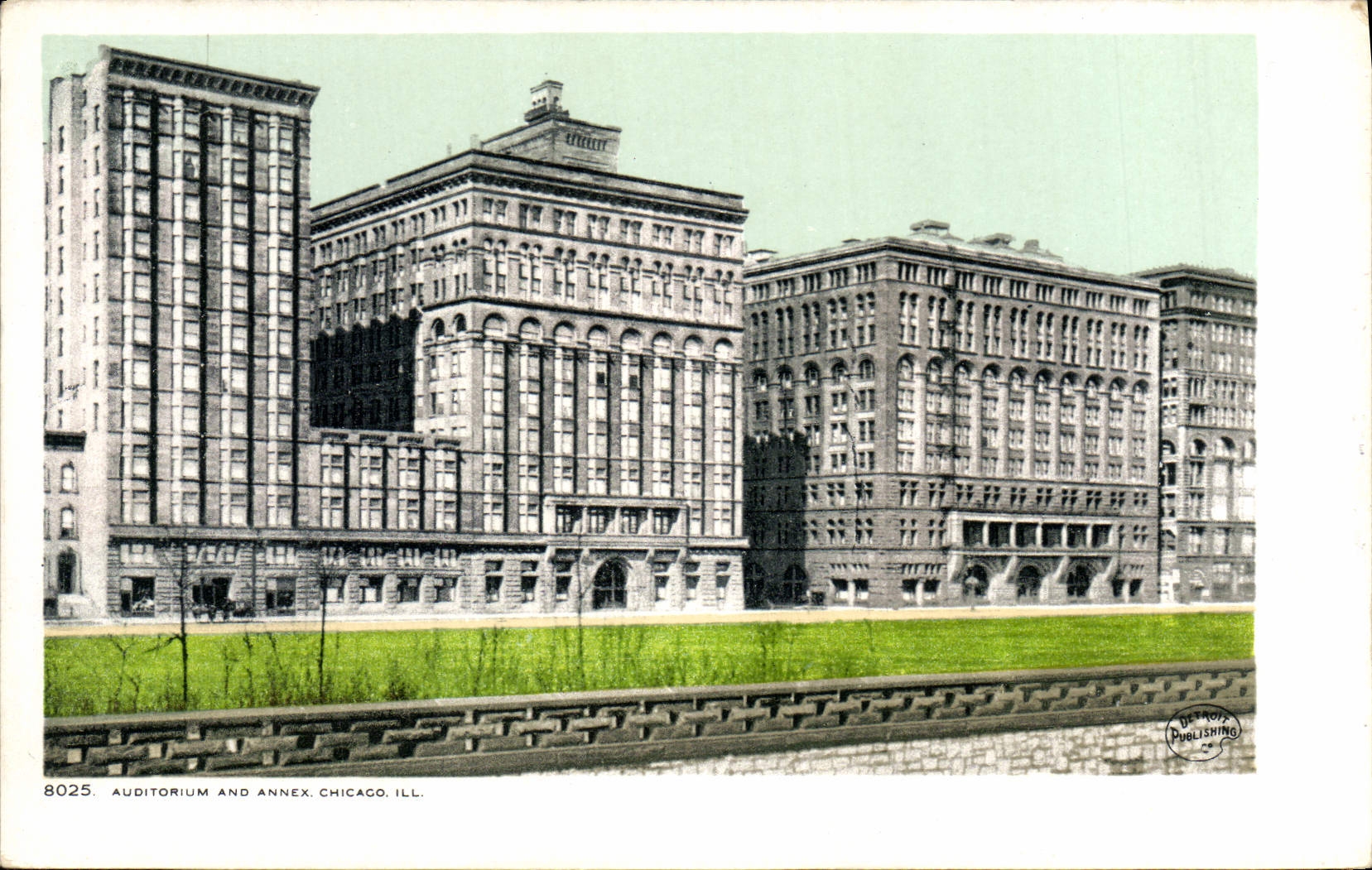VINTAGE POSTCARD Chicago Auditorium and Annex