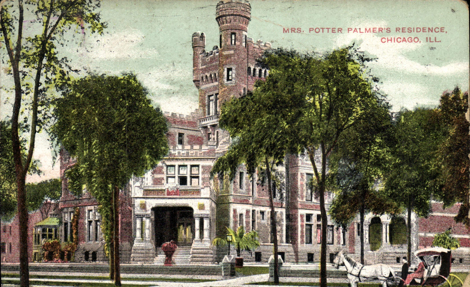 VINTAGE POSTCARD Chicago Potter Micrometer calipers Residence