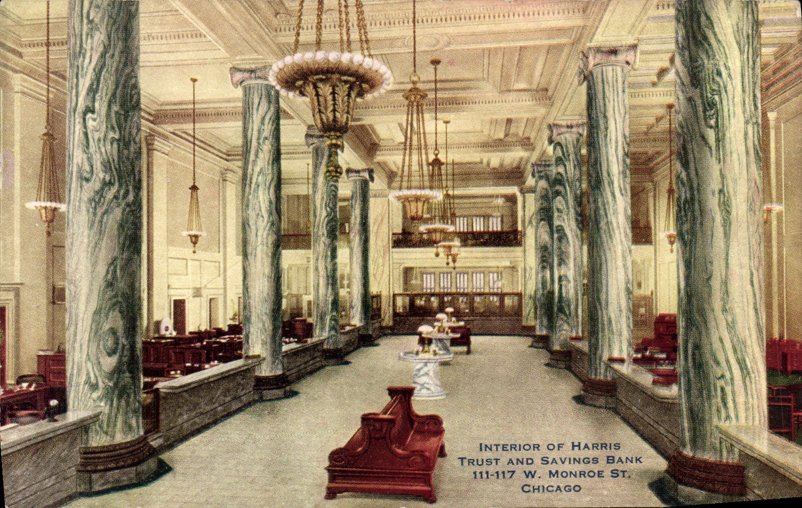 CPA Chicago Interior of Harris Trust and Savings Bank Monroe st