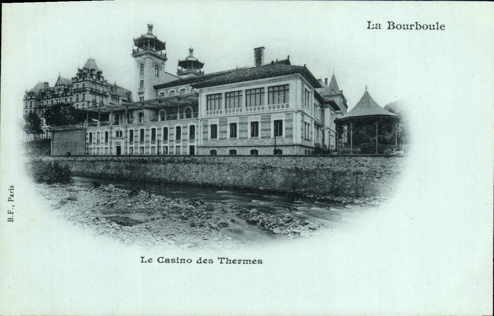 VINTAGE POSTCARD Bourboule the casino of the thermal baths