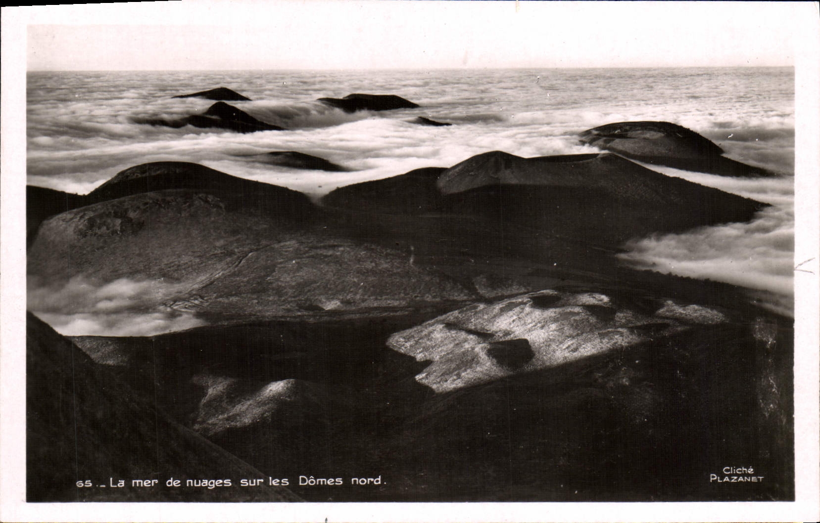 VINTAGE POSTCARD Sea of Clouds on the Domes north