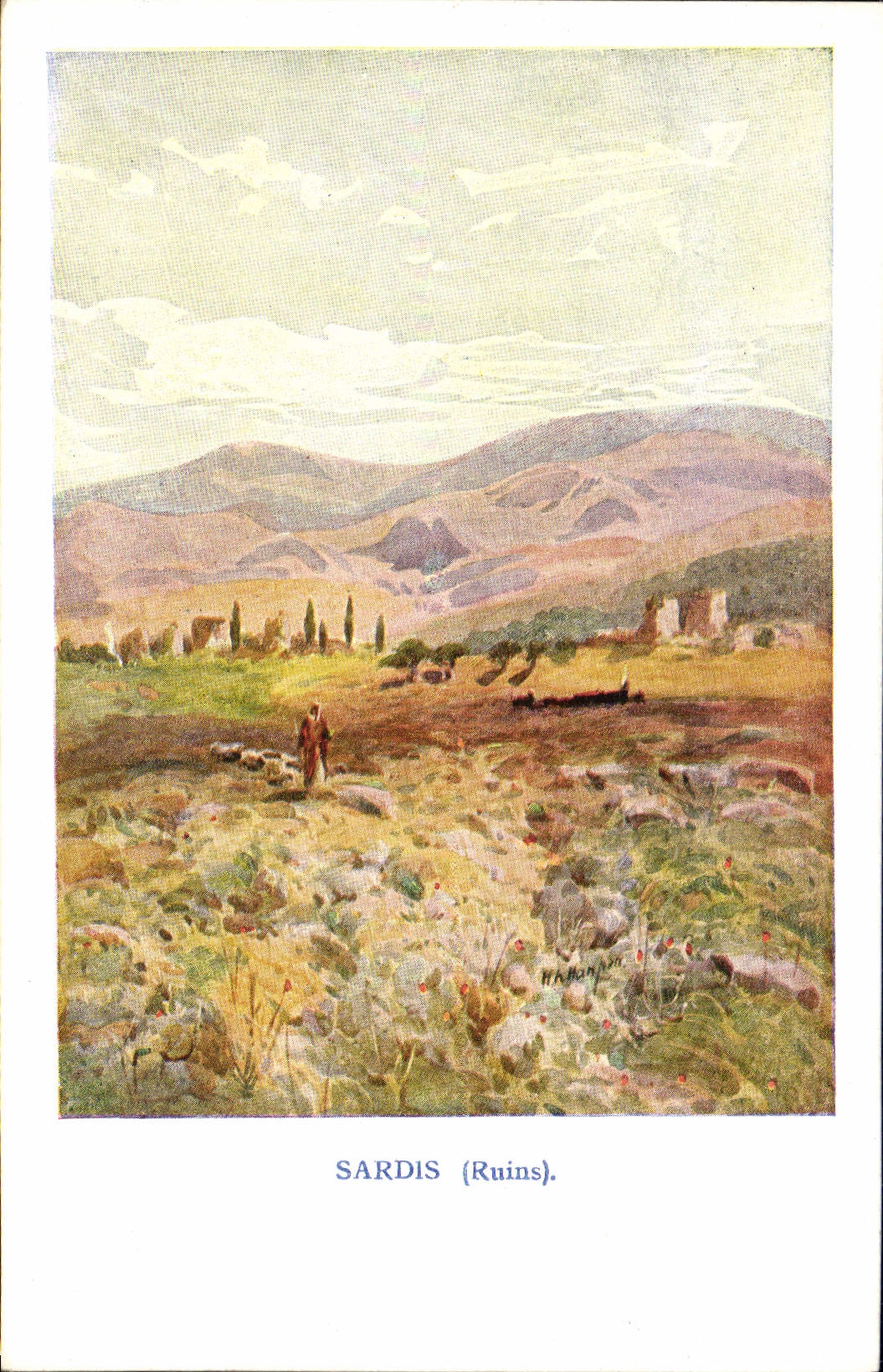 MODERN CARD Sardis Ruins