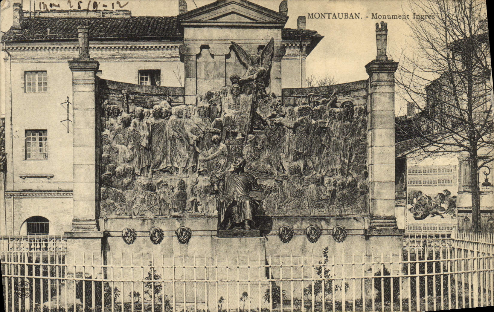 VINTAGE POSTCARD Montauban Monument lngres
