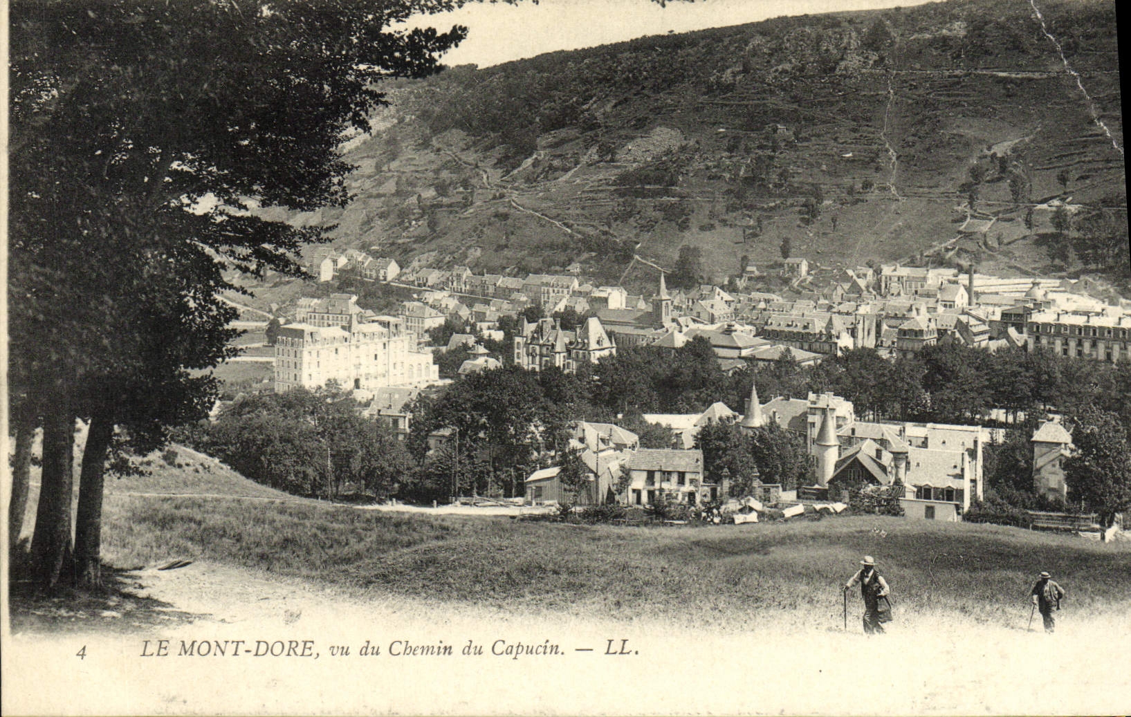 VINTAGE POSTCARD the Mount Gilds seen Way of the Capuchin