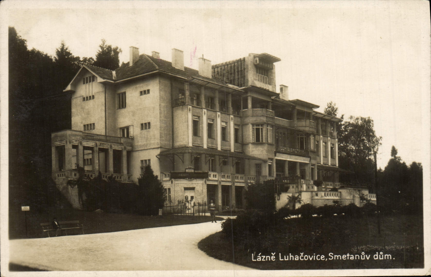 POSTAL Lazne Luhacovice Smetanuv Dum de la VENDIMIA