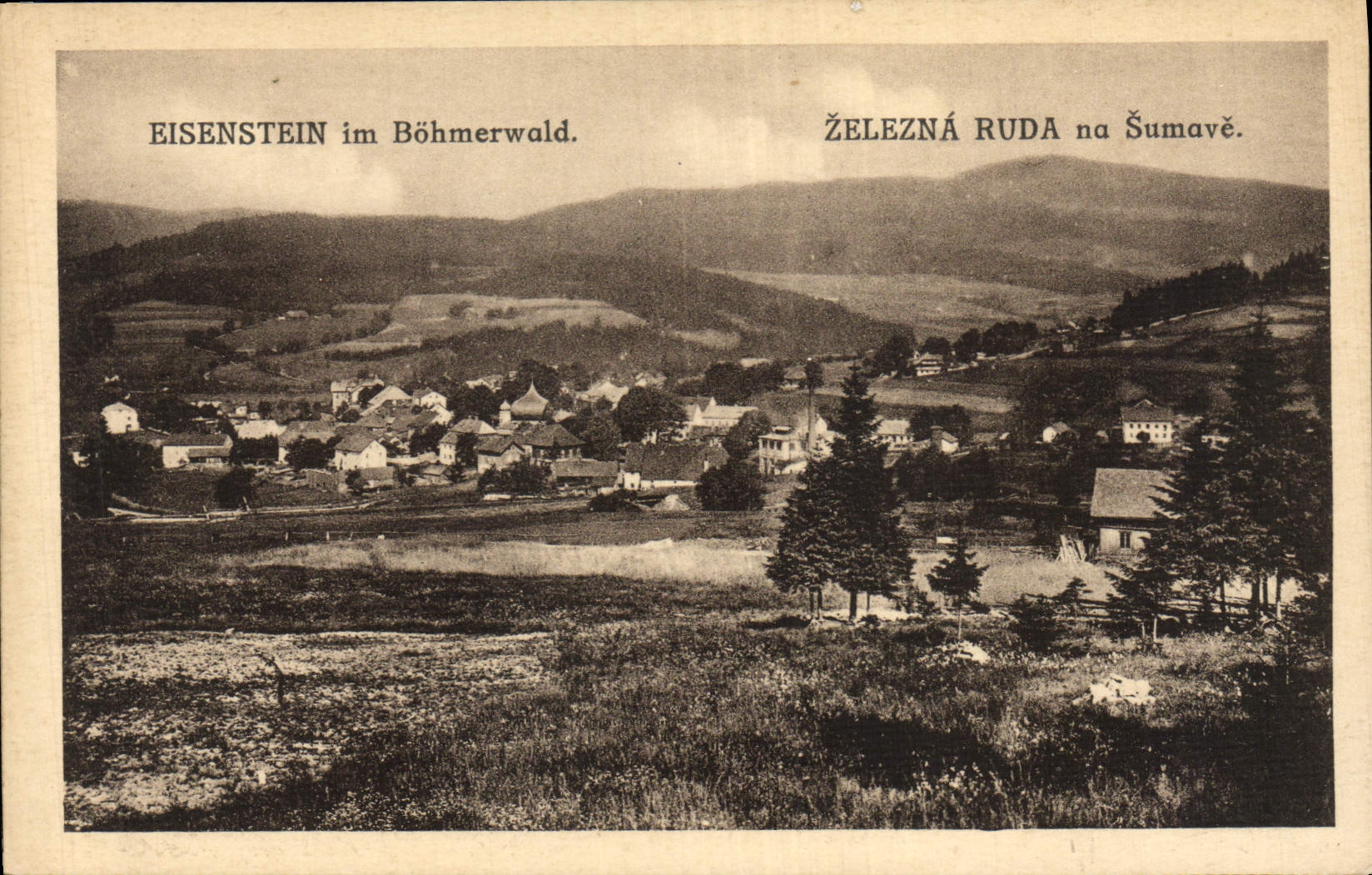Na Sumave de Eisenstyein Im Bohmerwald ZeleznaRuda de la POSTAL de la VENDIMIA