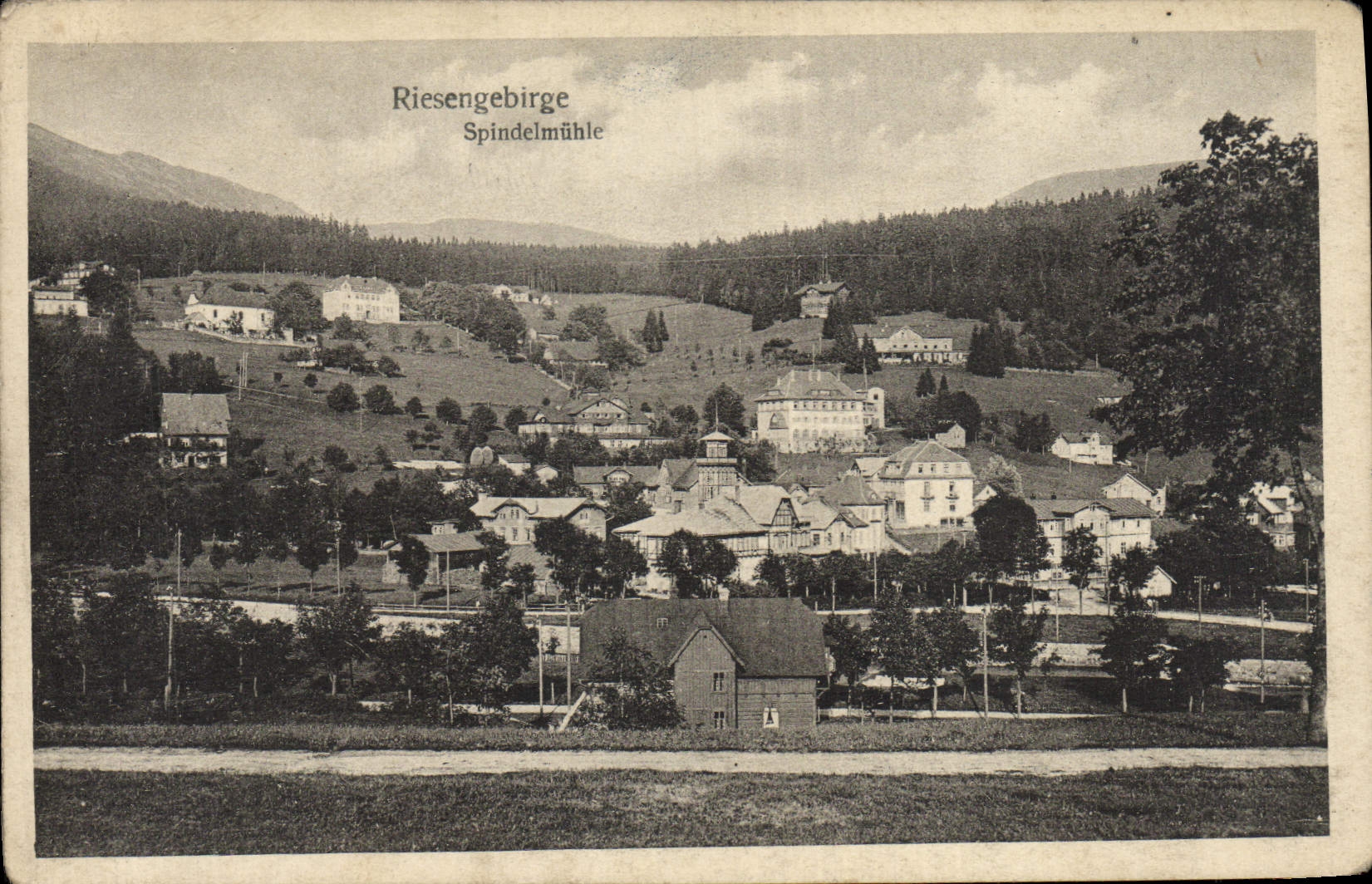 POSTAL Riesengebirge Spindelnuhle de la VENDIMIA