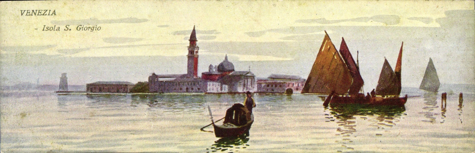 VINTAGE POSTCARD Venezia Insulated S Giorgio