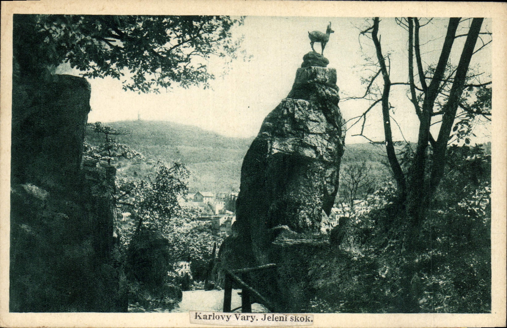 La POSTAL Karlovy de la VENDIMIA varía Jeleni Skok