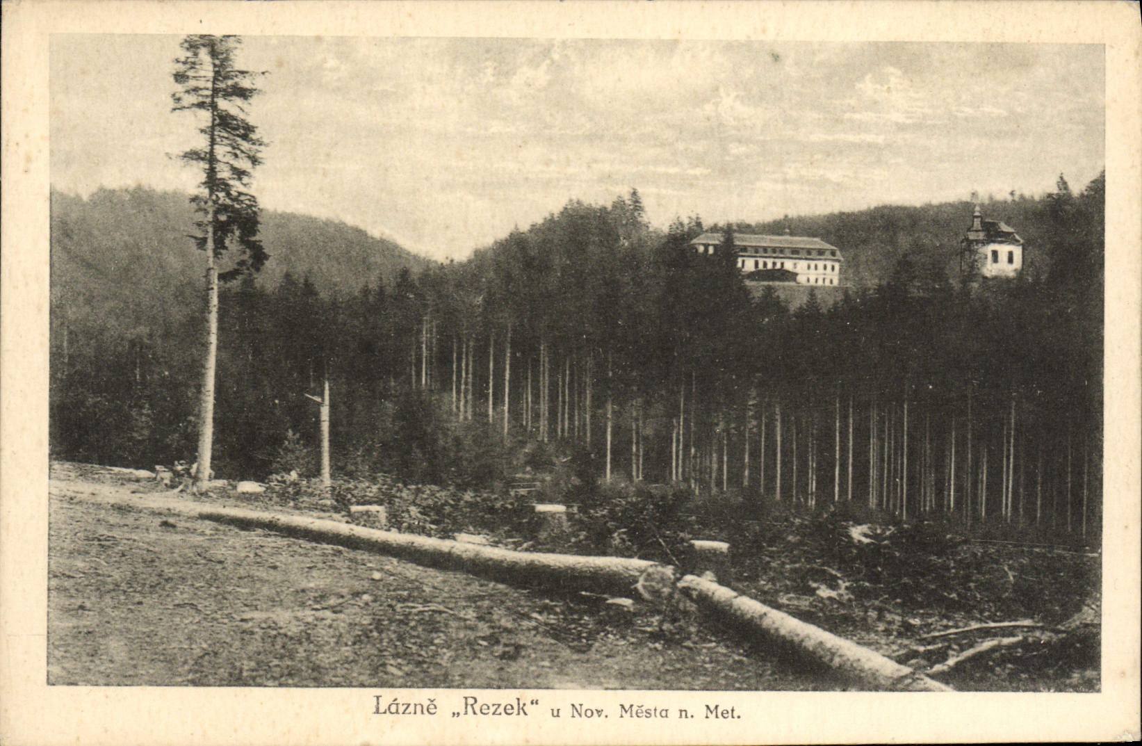 El noviembre Mesta N de Lazne Rezek U de la POSTAL de la VENDIMIA pone