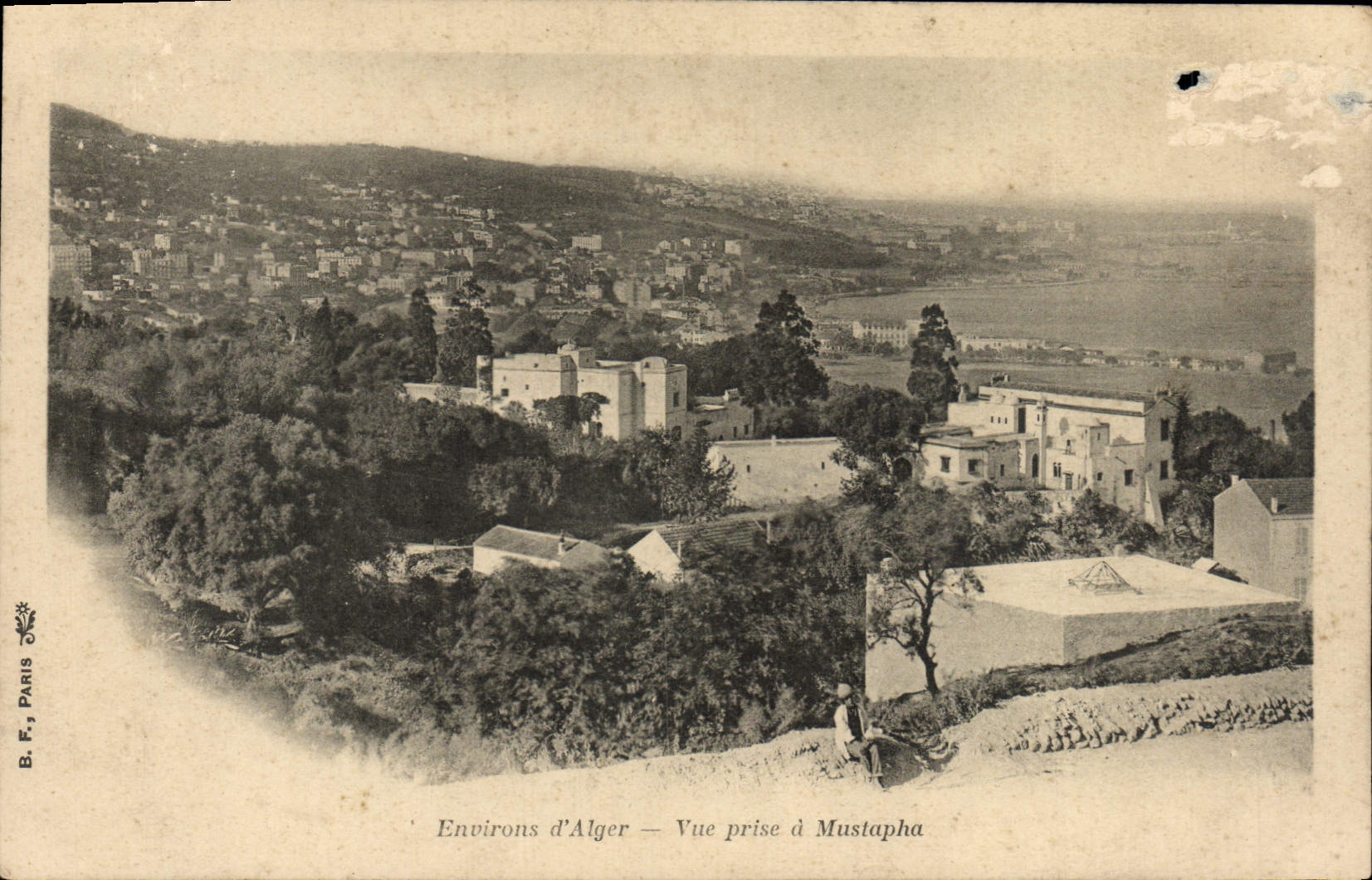 VINTAGE POSTCARD Environs of Algiers Seen from has Mustapha