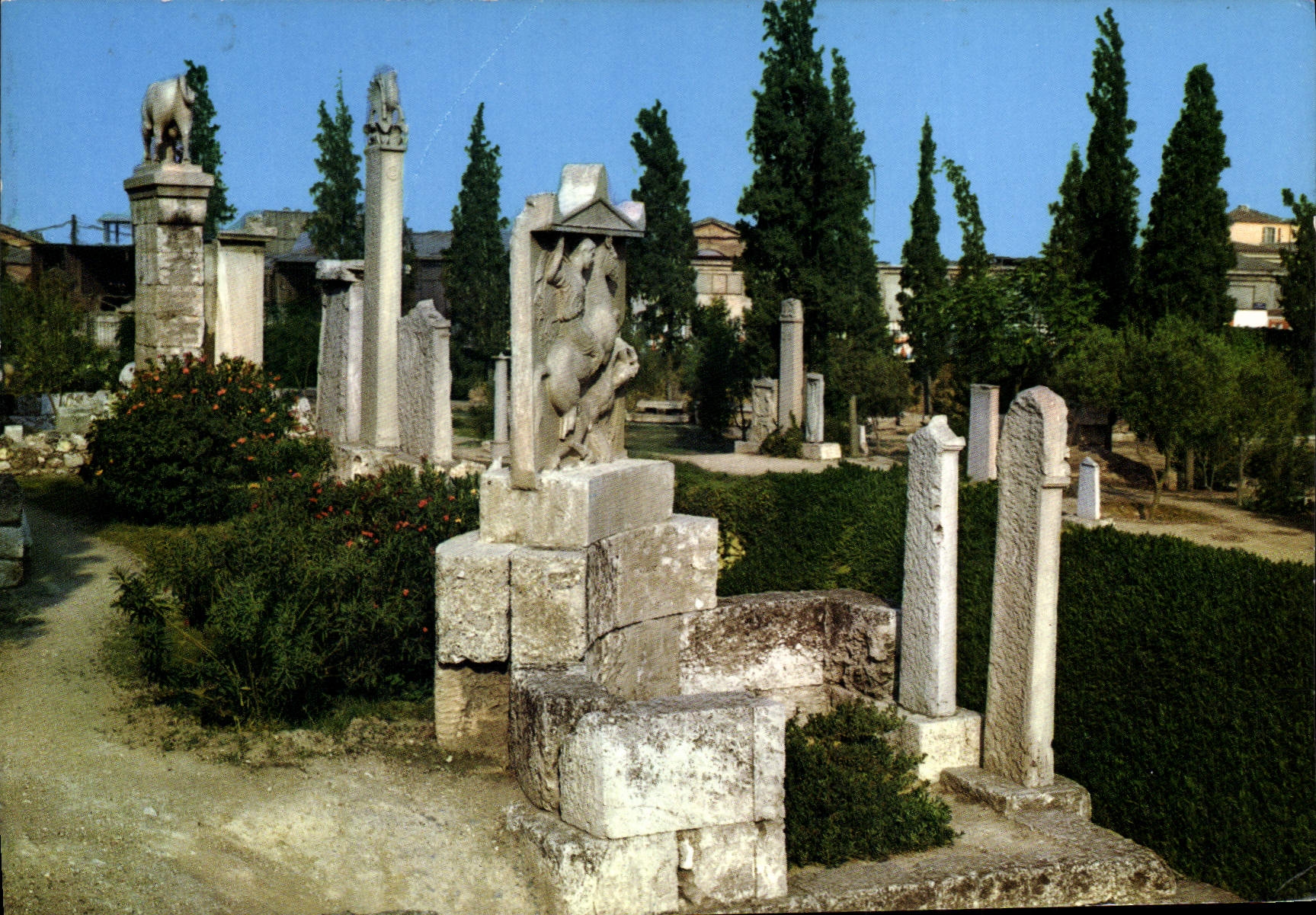 MODERN CARD Athens Keramicos the Alley Of the Tombs