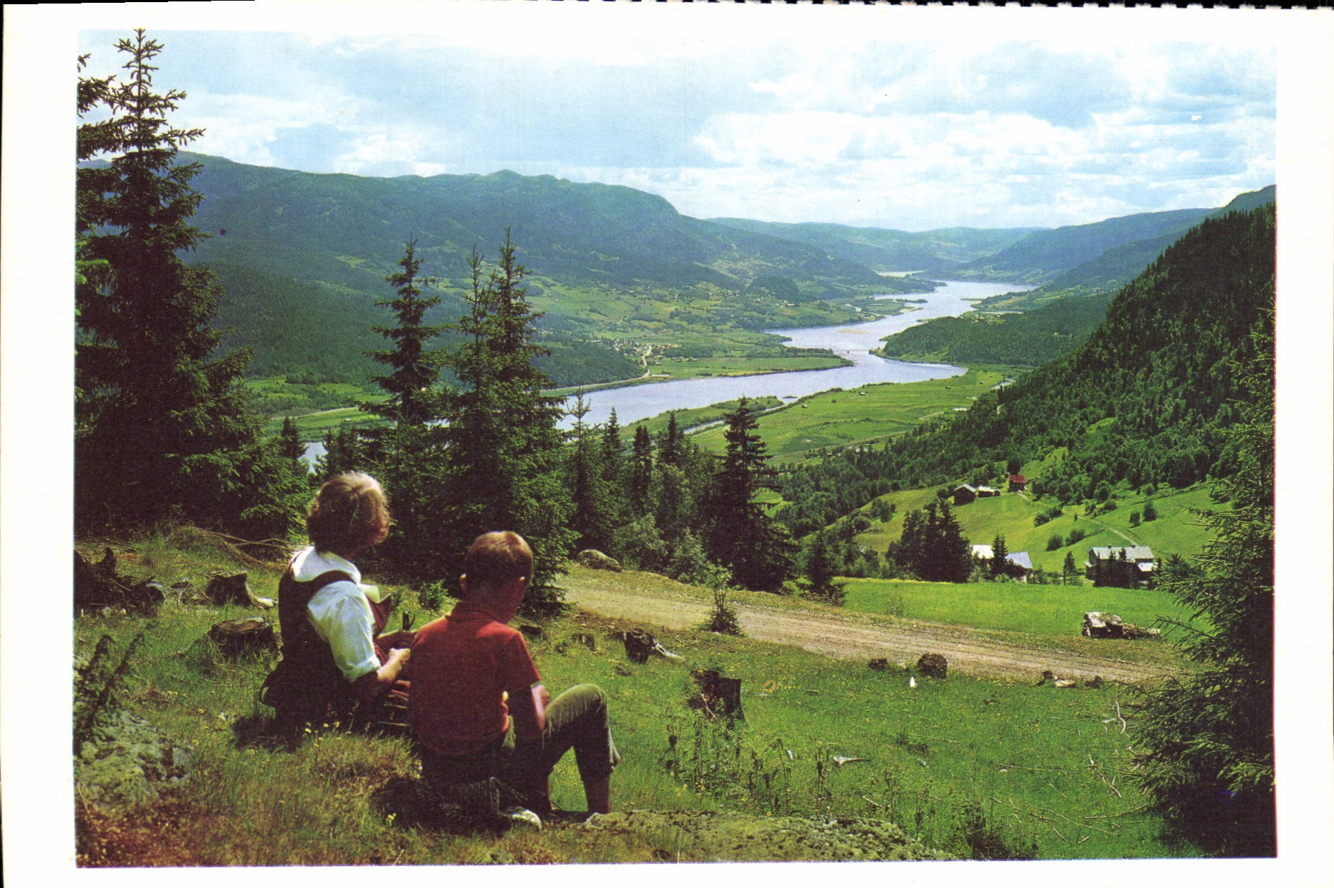 MODERN CARD Norge Patri FRA Gudbrandsdalen Children