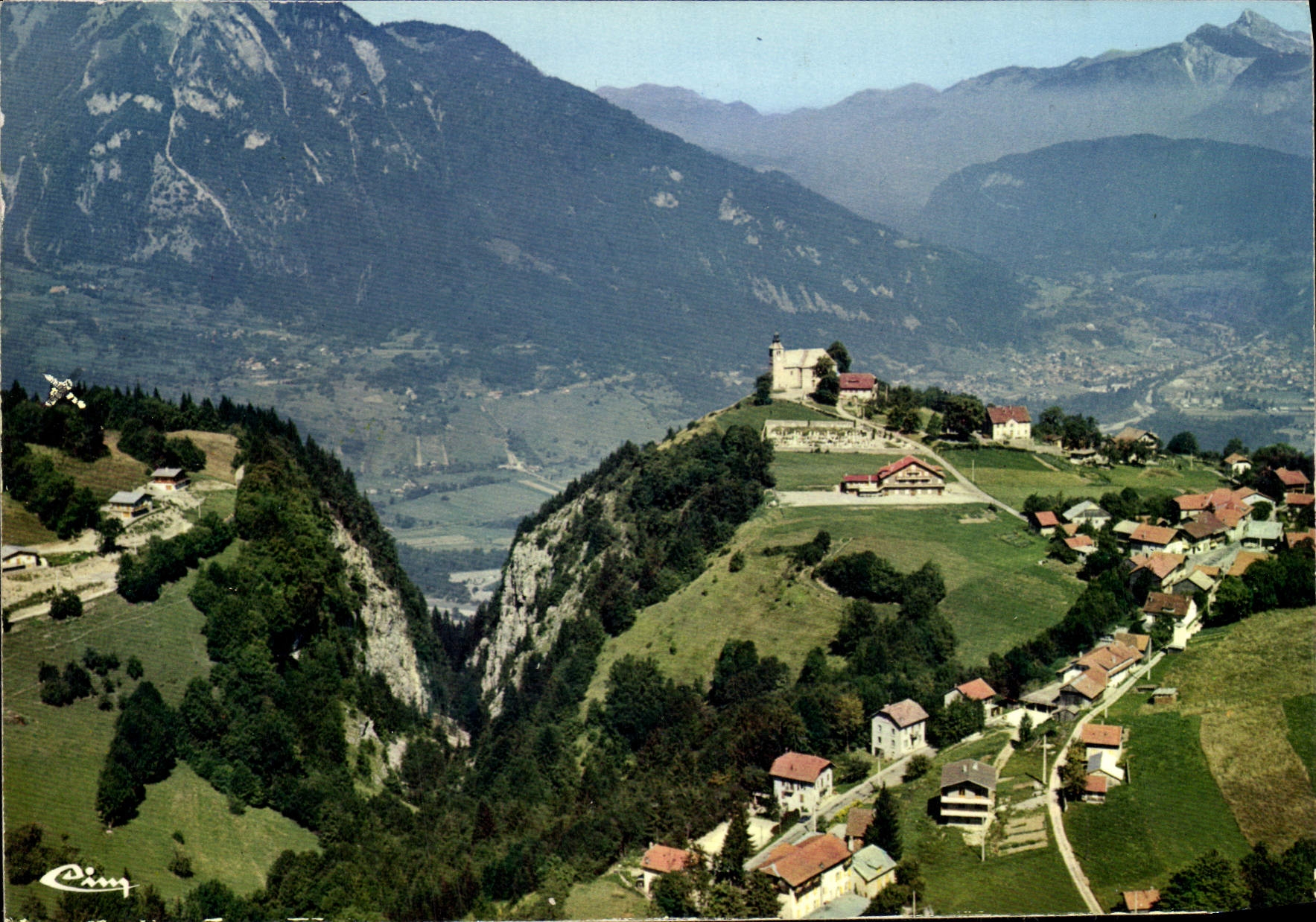 POSTAL MODERNA aire de la opinión del montaje de Saxonnex