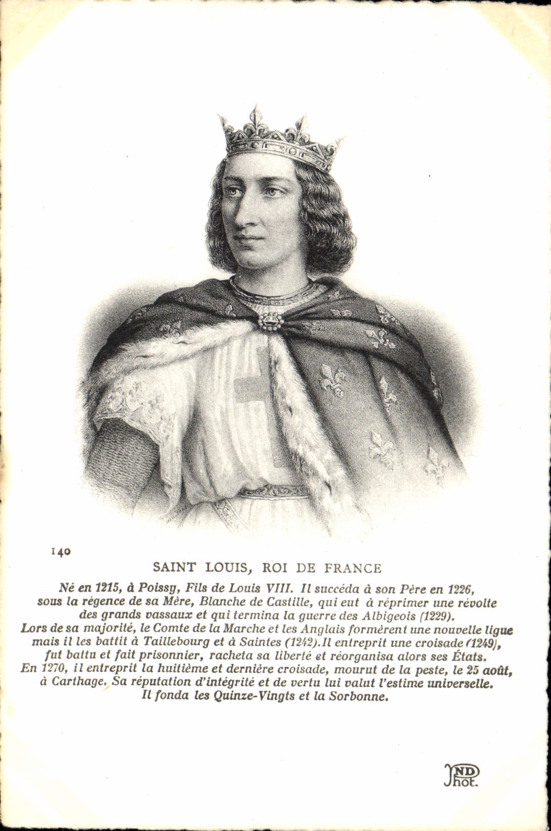 CPA Saint Louis Roi De France Poissy Fils de Louis VIII