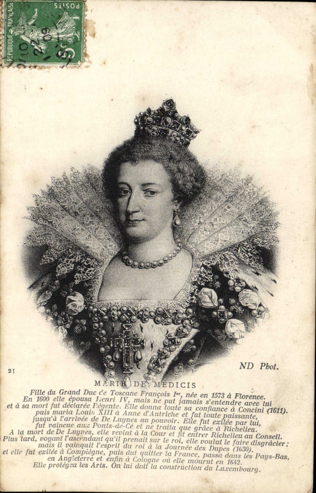 CPA Marie De Medicis Fille Du Grand Duc de Toscane