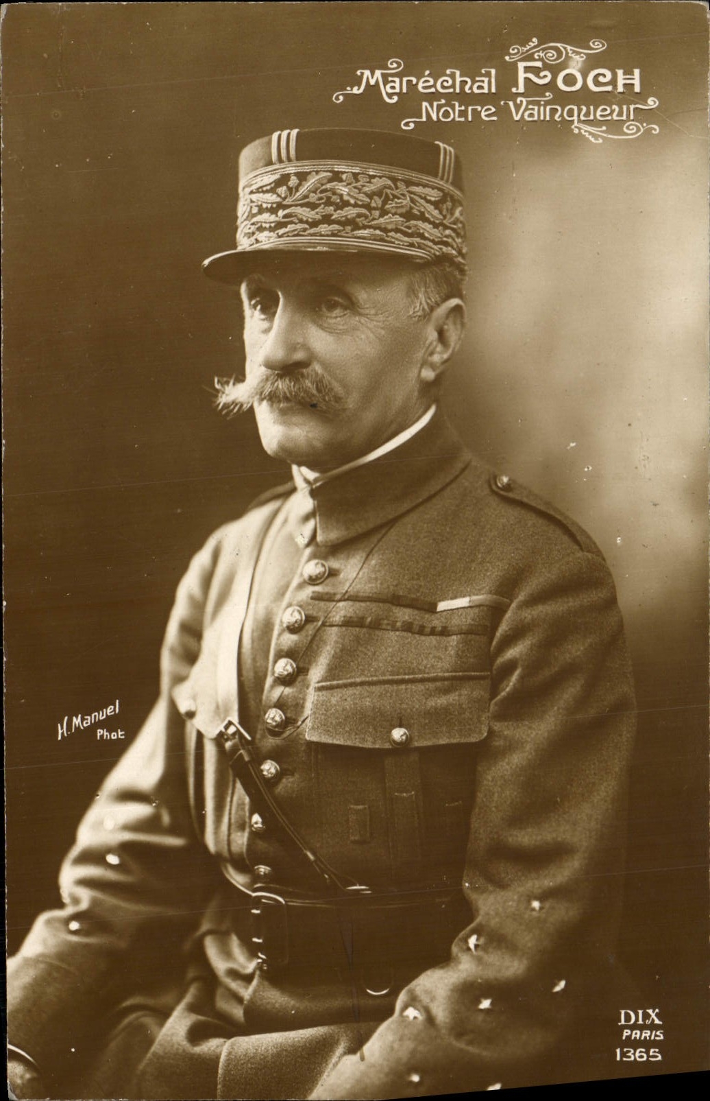 POSTAL Marchal Foch de la VENDIMIA nuestro ganador de Militaria