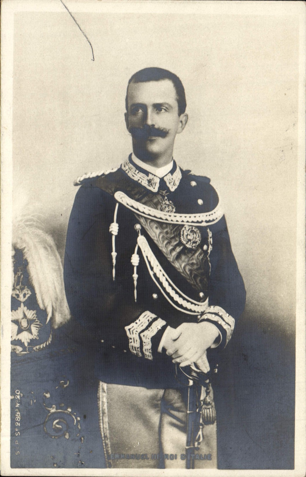 CPA Emmanuel III Roi d'Italie